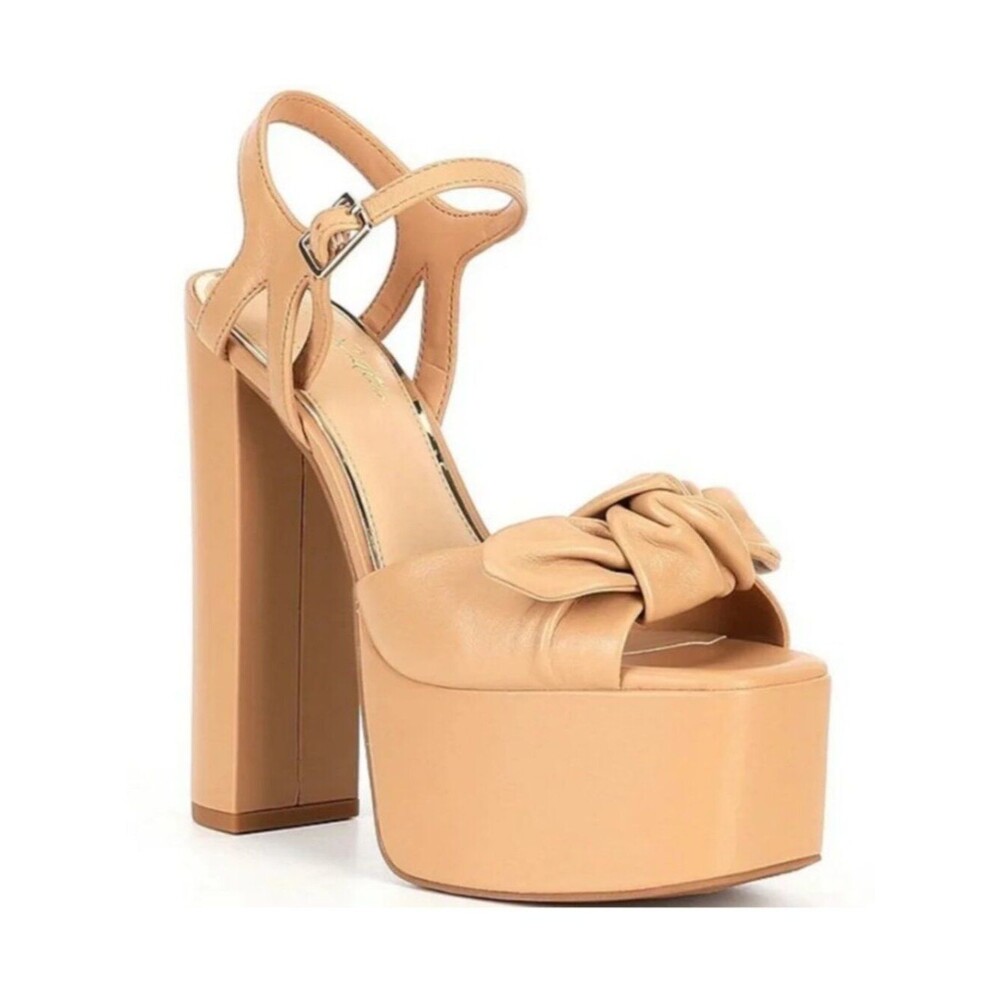 Gianni Bini x Jess Southern Carrie Knotted Bow Platform Sandals Sz. 10